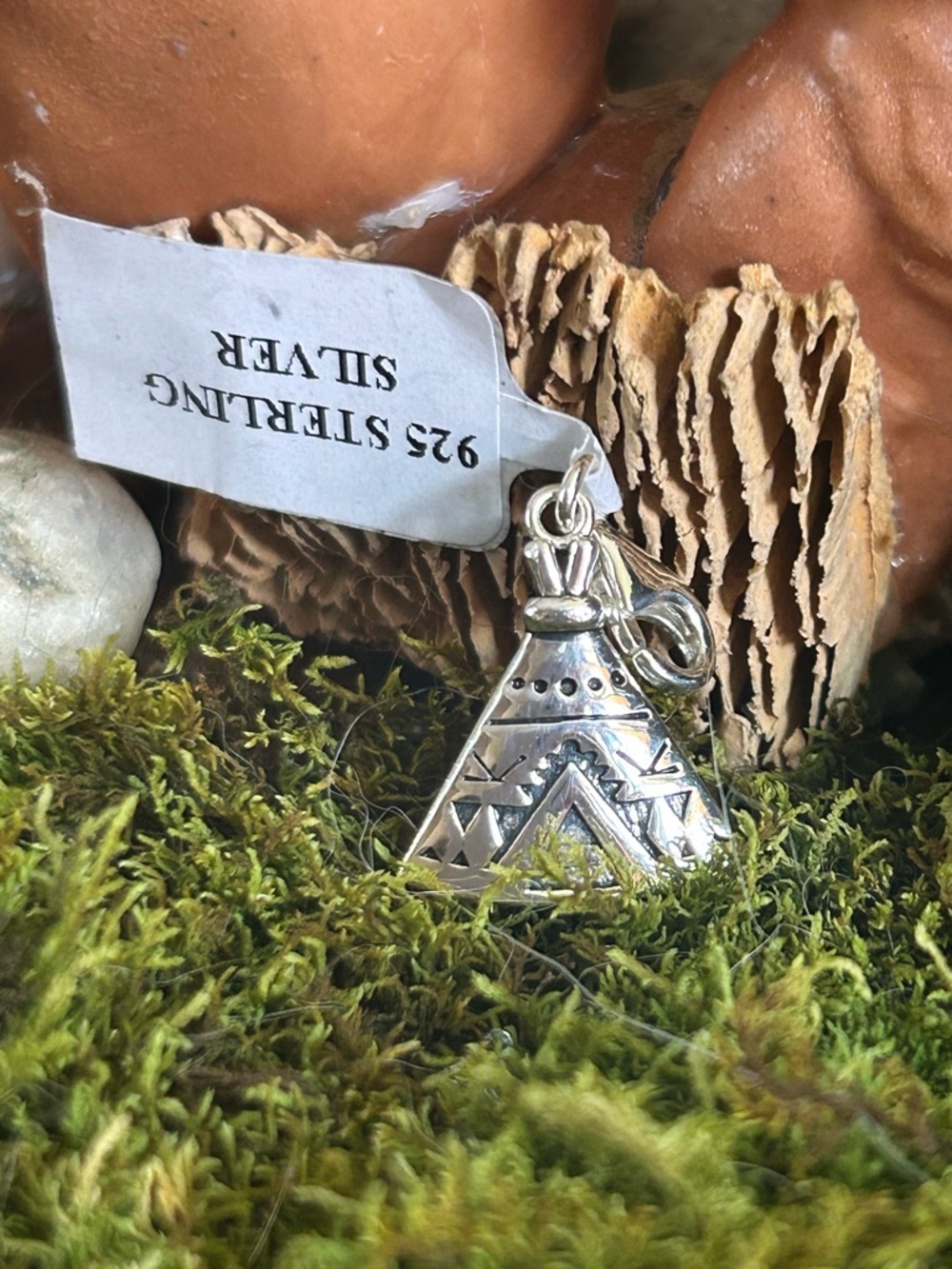 925 Sterling adorable south western teepee charm